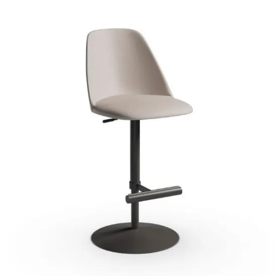 Sgabello in pelle Lea SG di Midj