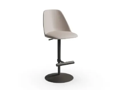 Sgabello in pelle Lea SG di Midj