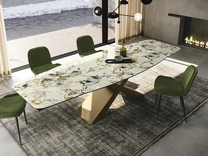 Tavolo in ceramica Gold di Sedit