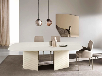Tavolo Lovely in vetro effetto cemento di Capodarte