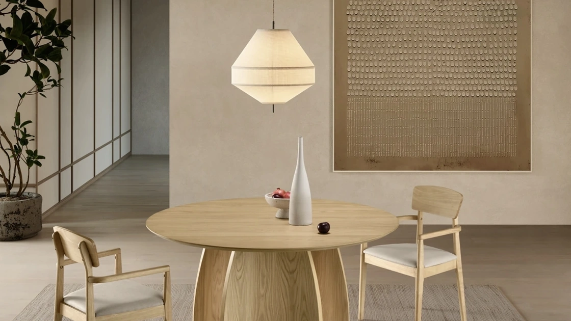 Tavolo Moku Tondo di Ikone Casa