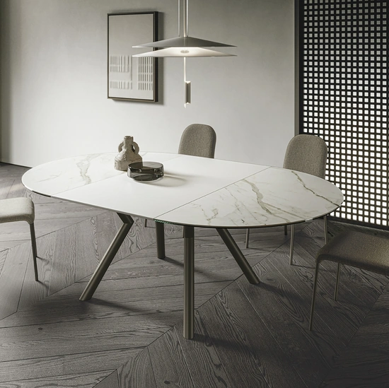 Tavolo rotondo allungabile Oliver di Sedit