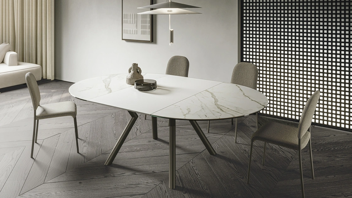 Tavolo rotondo allungabile Oliver di Sedit