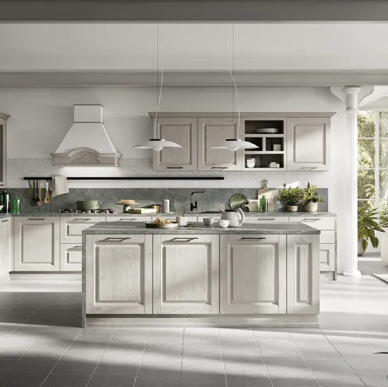 Cucina Classica angolare con isola Easy Classic 005 di Ar-due