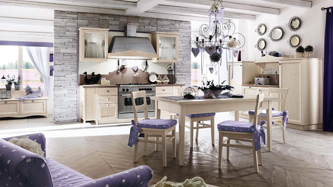 Cucina Classica ad angolo Everyday Cotone di Callesella