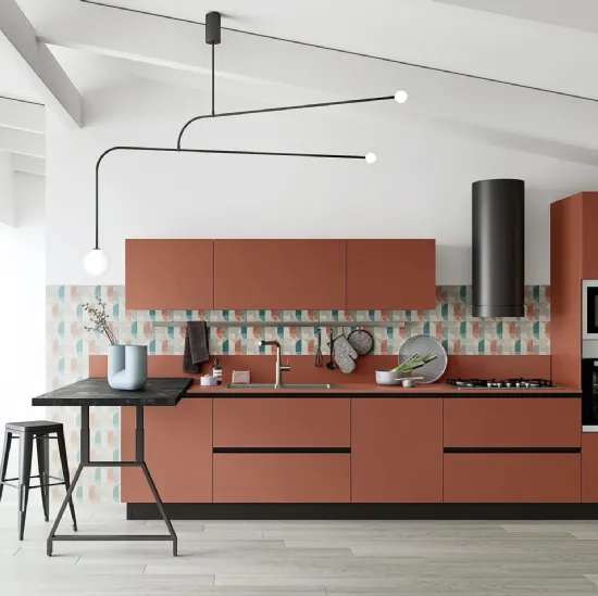 Cucina Moderna con penisola Easy 008 di Ar-due