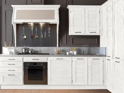 Cucina Moderna angolare Clohe Bianco di Le Cucine dei Mastri