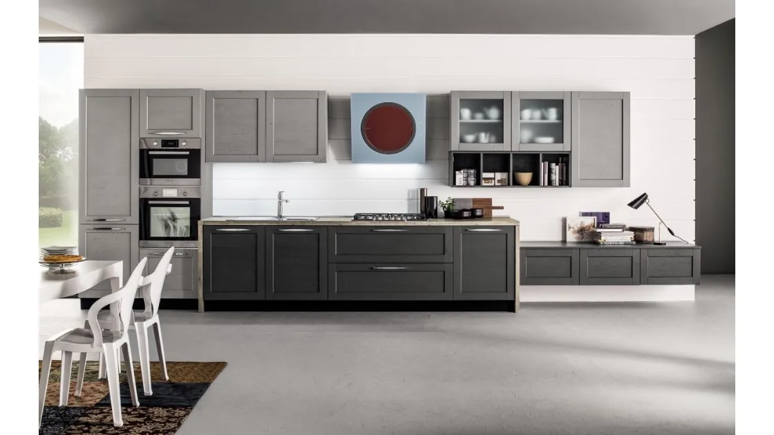 Cucina Moderna Curry in Rovere laccato di Arrex