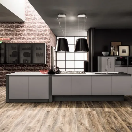 Cucina Moderna Dakota PET Grigio di Arrex