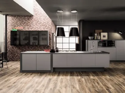 Cucina Moderna Dakota PET Grigio di Arrex