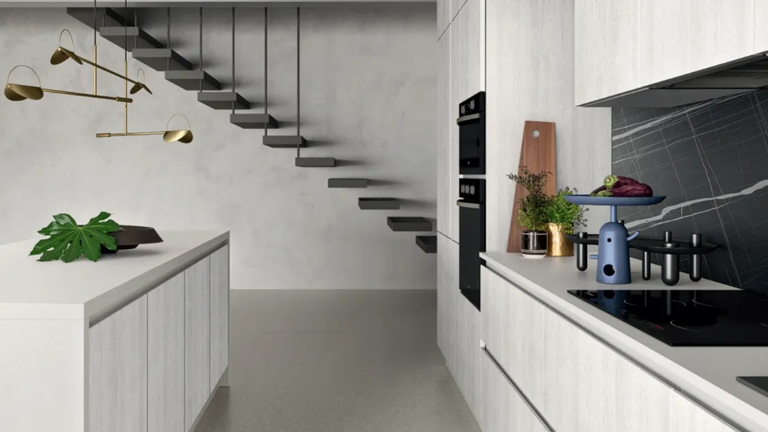 Cucina Moderna in quercia Easy 001 di Ar-due