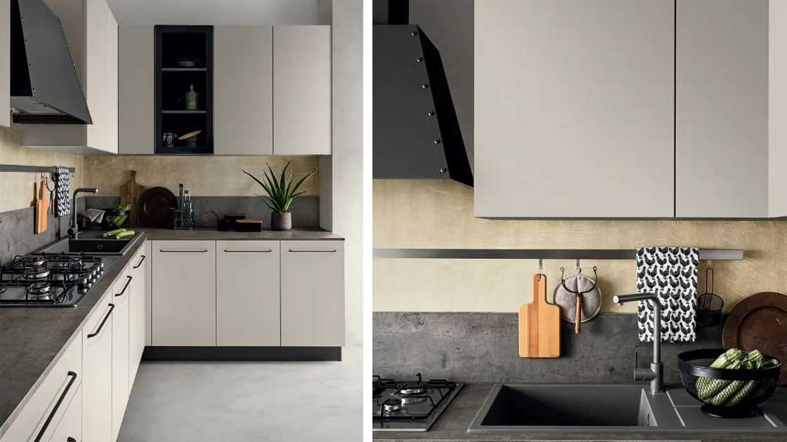 Cucina Moderna ad angolo in Pet Easy 005 di Ar-due