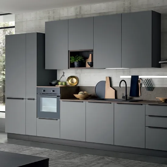 Cucina Moderna in linea in Pet Easy 008 di Ar-due