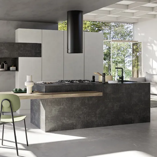 Cucina Moderna con isola Easy 009 di Ar-due