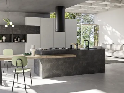 Cucina Moderna con isola Easy 009 di Ar-due