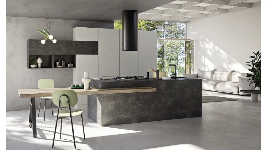 Cucina Moderna con isola Easy 009 di Ar-due