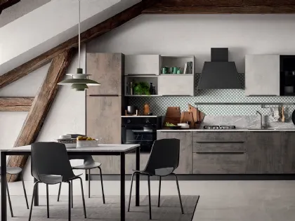 Cucina Moderna effetto cemento in linea Easy 018 di Ar-due