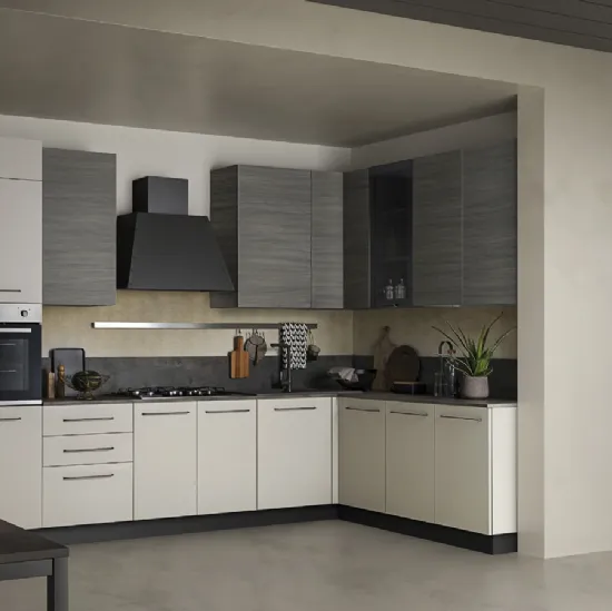 Cucina Moderna ad angolo in Pet Easy 031 di Ar-due