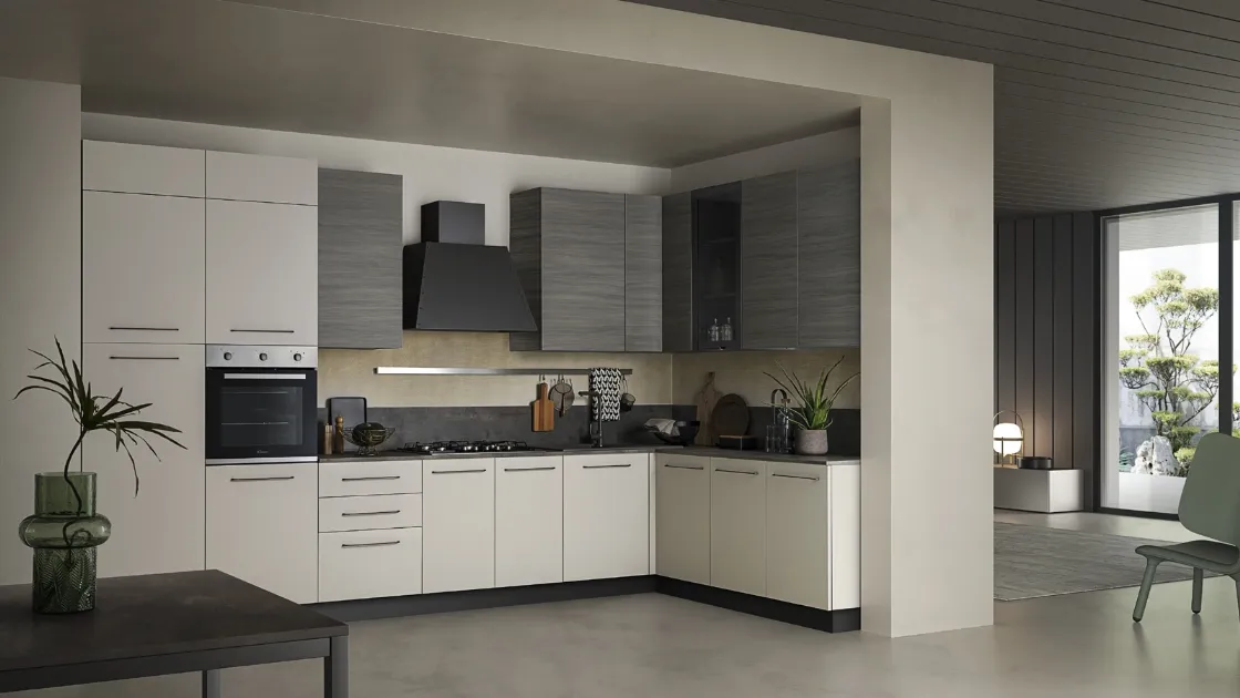 Cucina Moderna ad angolo in Pet Easy 031 di Ar-due