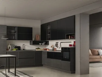 Cucina Moderna in melaminico ad angolo Easy 033 di Ar-due