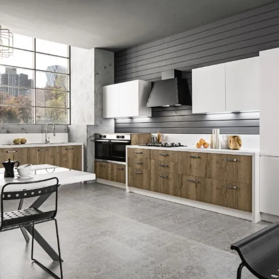 Cucina Moderna Iside Regina Crusca e Zucchero laccato di Arrex