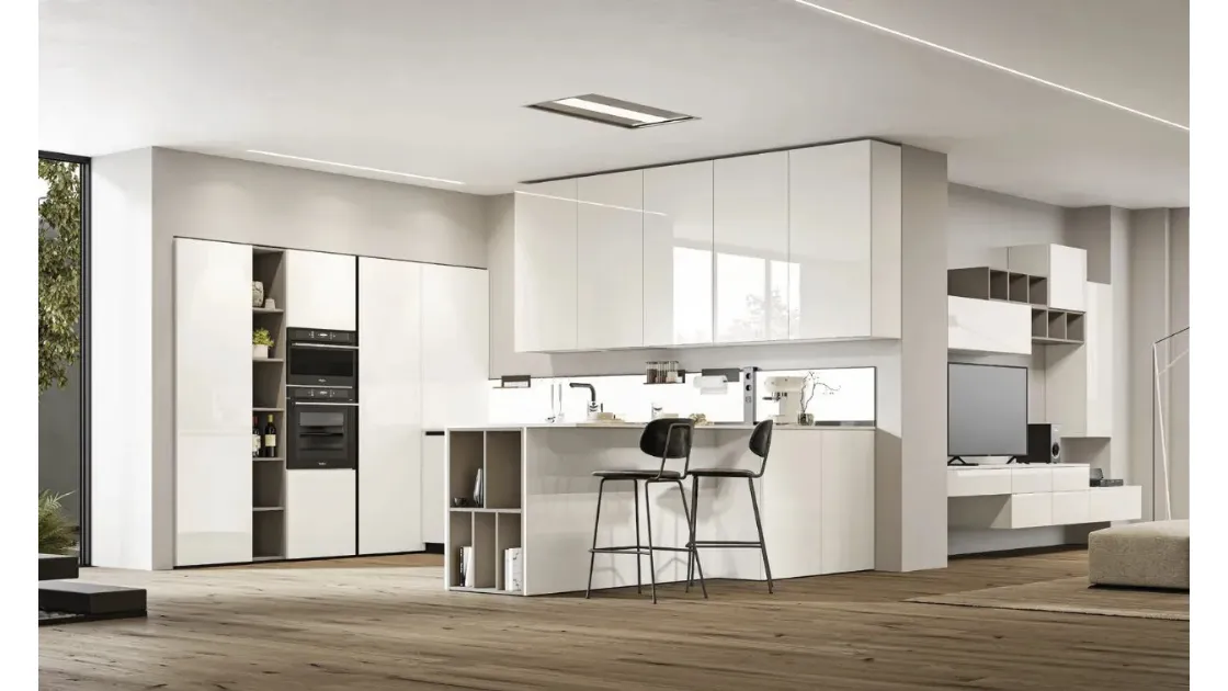 Cucina Moderna con penisola Loft 2|2 03 di Arrex