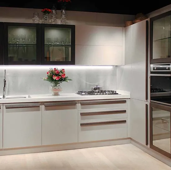 Cucina Moderna Modula 25 Frassino Tortora e Rovere Dark di Le Cucine dei Mastri