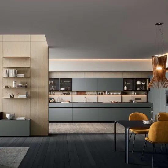 Cucina Moderna Play GI30 02 in laccato opaco di Dibiesse