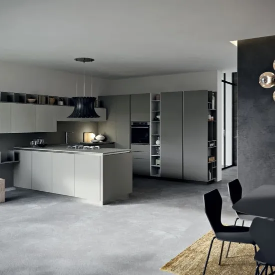 Cucina Moderna angolare Play Lab 01 in laminato di Dibiesse