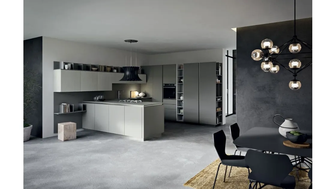 Cucina Moderna angolare Play Lab 01 in laminato di Dibiesse
