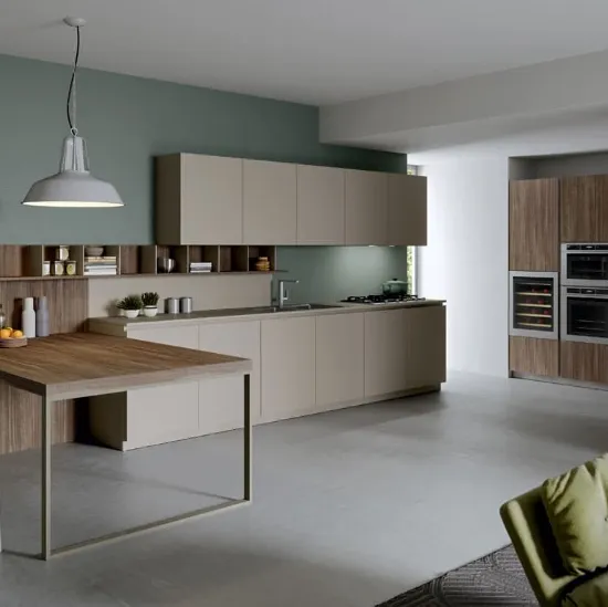 Cucina Moderna lineare Play Lab 03 in melaminico e laminato di Dibiesse